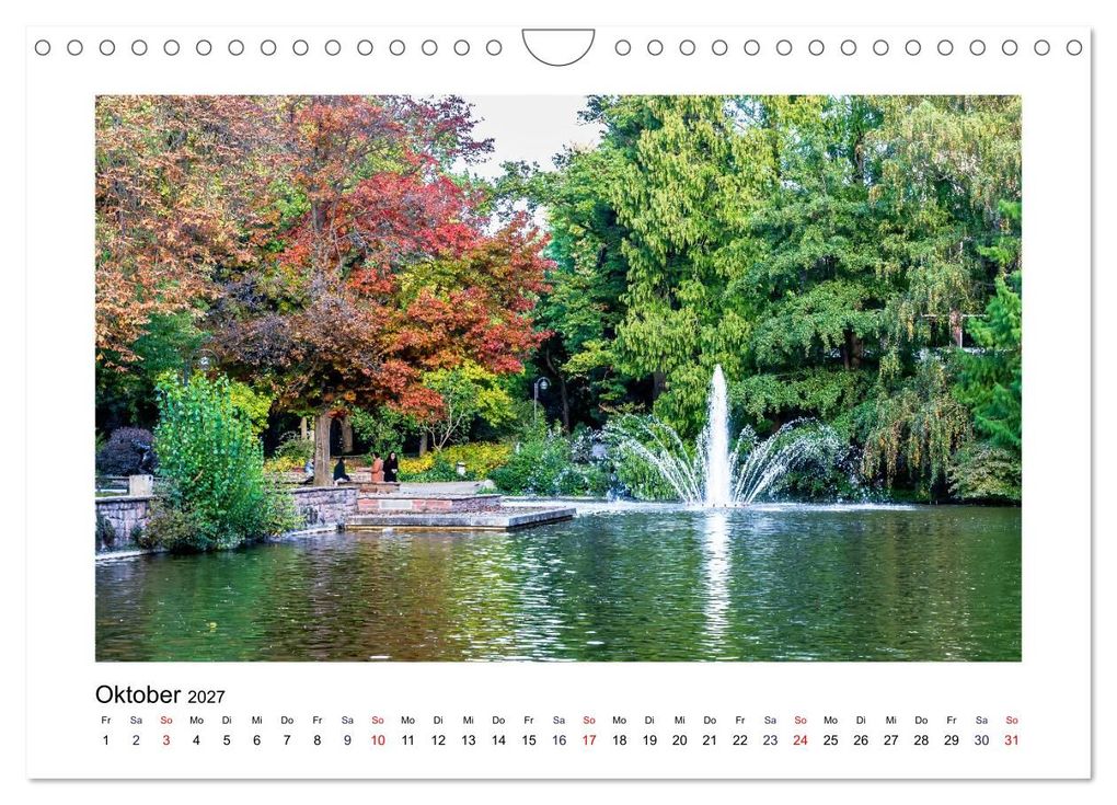 Weitere Ansicht: Frankfurt - Parks und Gärten (Wandkalender 2027 DIN A4 quer), CALVENDO Monatskalender | Dieter Meyer, Calvendo
