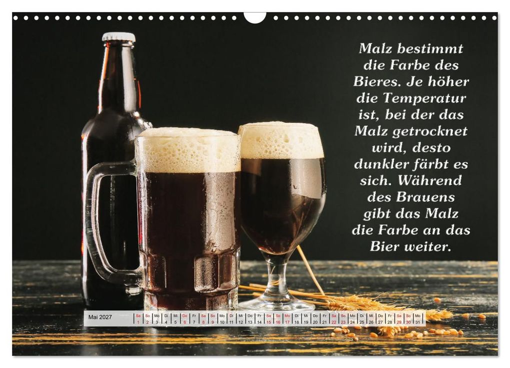 Weitere Ansicht: Wissenswertes über Bier (Wandkalender 2027 DIN A3 quer), CALVENDO Monatskalender | Gunter Kirsch