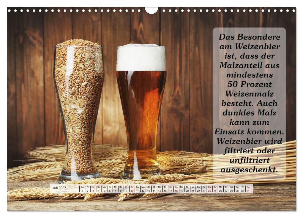 Weitere Ansicht: Wissenswertes über Bier (Wandkalender 2027 DIN A3 quer), CALVENDO Monatskalender | Gunter Kirsch
