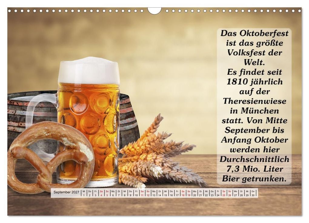 Weitere Ansicht: Wissenswertes über Bier (Wandkalender 2027 DIN A3 quer), CALVENDO Monatskalender | Gunter Kirsch