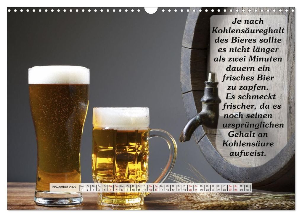 Weitere Ansicht: Wissenswertes über Bier (Wandkalender 2027 DIN A3 quer), CALVENDO Monatskalender | Gunter Kirsch