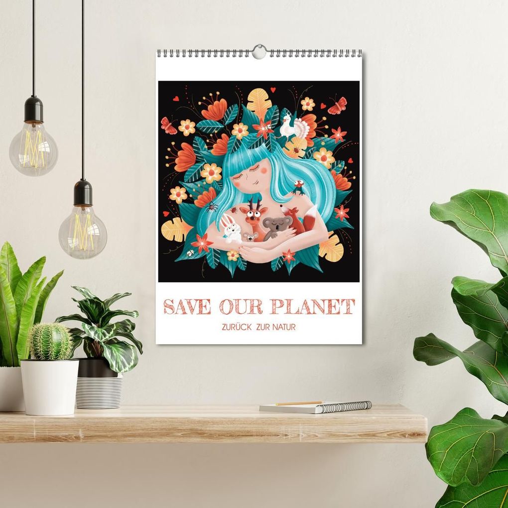 Weitere Ansicht: SAVE OUR PLANET - Zurück zur Natur (Wandkalender 2027 DIN A3 hoch), CALVENDO Monatskalender | Danja Krampikowski, Calvendo