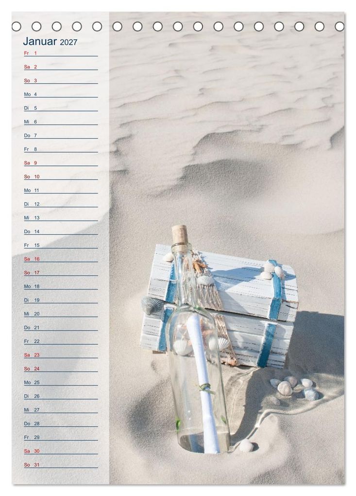 Weitere Ansicht: Maritim - Geburtstagskalender (Tischkalender 2027 DIN A5 hoch), CALVENDO Monatskalender | Carola Vahldiek, Calvendo