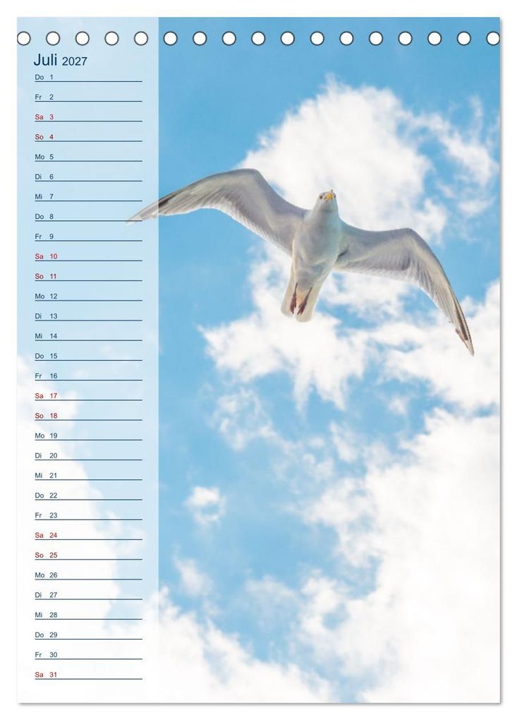Weitere Ansicht: Maritim - Geburtstagskalender (Tischkalender 2027 DIN A5 hoch), CALVENDO Monatskalender | Carola Vahldiek, Calvendo