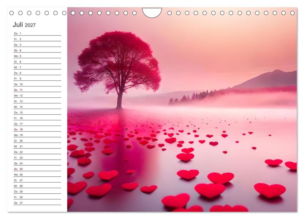 Weitere Ansicht: Romantischer Terminkalender (Wandkalender 2027 DIN A4 quer), CALVENDO Monatskalender | Ursula Di Chito, Calvendo