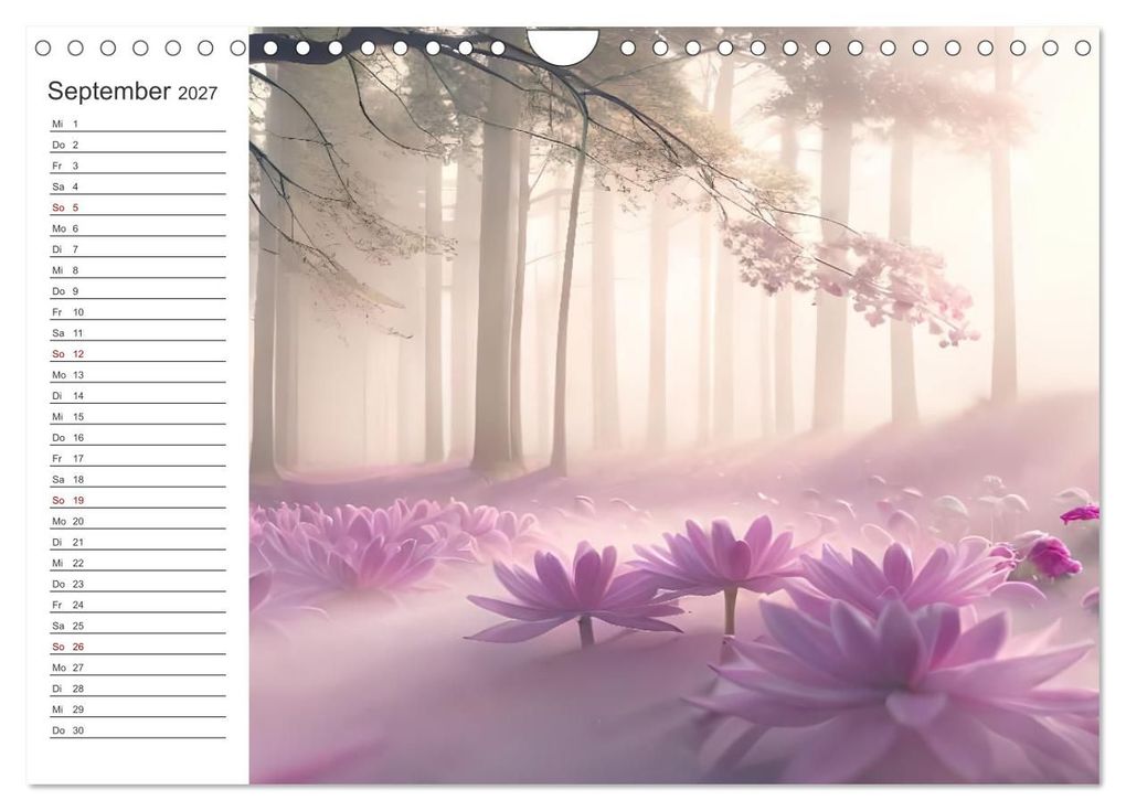 Weitere Ansicht: Romantischer Terminkalender (Wandkalender 2027 DIN A4 quer), CALVENDO Monatskalender | Ursula Di Chito, Calvendo
