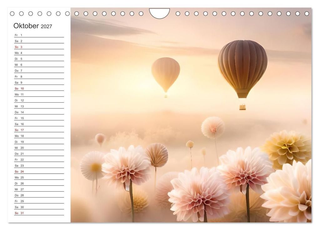 Weitere Ansicht: Romantischer Terminkalender (Wandkalender 2027 DIN A4 quer), CALVENDO Monatskalender | Ursula Di Chito, Calvendo