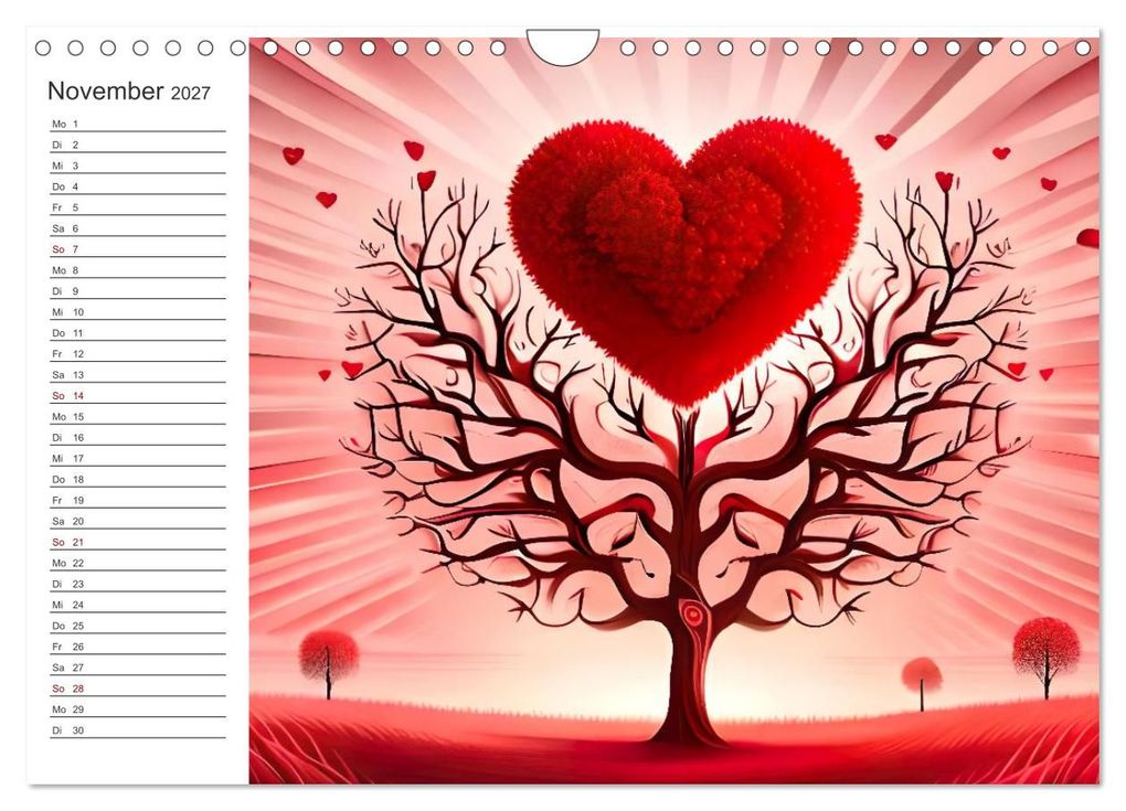 Weitere Ansicht: Romantischer Terminkalender (Wandkalender 2027 DIN A4 quer), CALVENDO Monatskalender | Ursula Di Chito, Calvendo