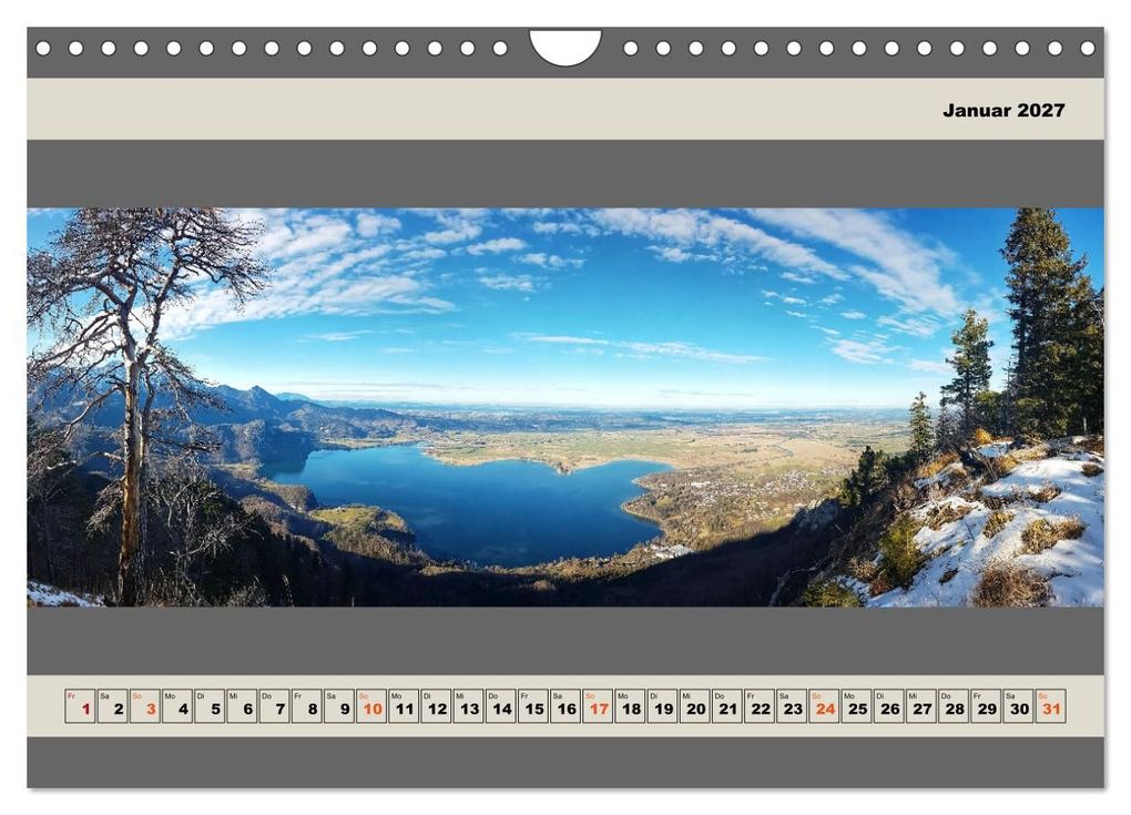 Weitere Ansicht: Walchensee Panorama (Wandkalender 2027 DIN A4 quer), CALVENDO Monatskalender | Miriam Schwarzfischer, Calvendo