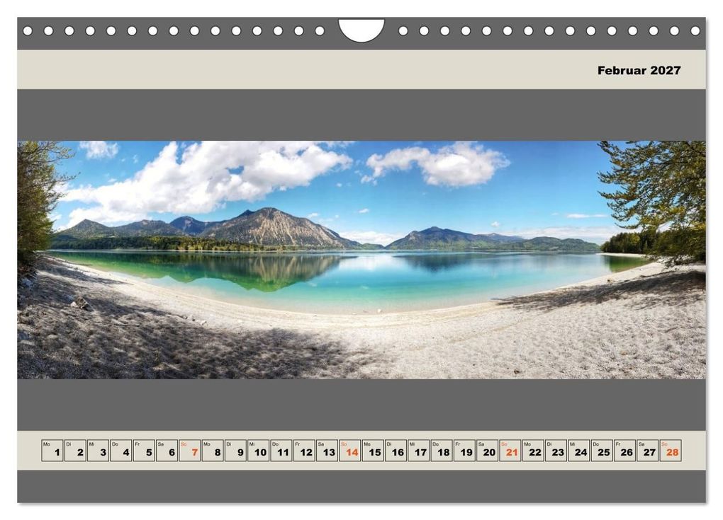 Weitere Ansicht: Walchensee Panorama (Wandkalender 2027 DIN A4 quer), CALVENDO Monatskalender | Miriam Schwarzfischer, Calvendo