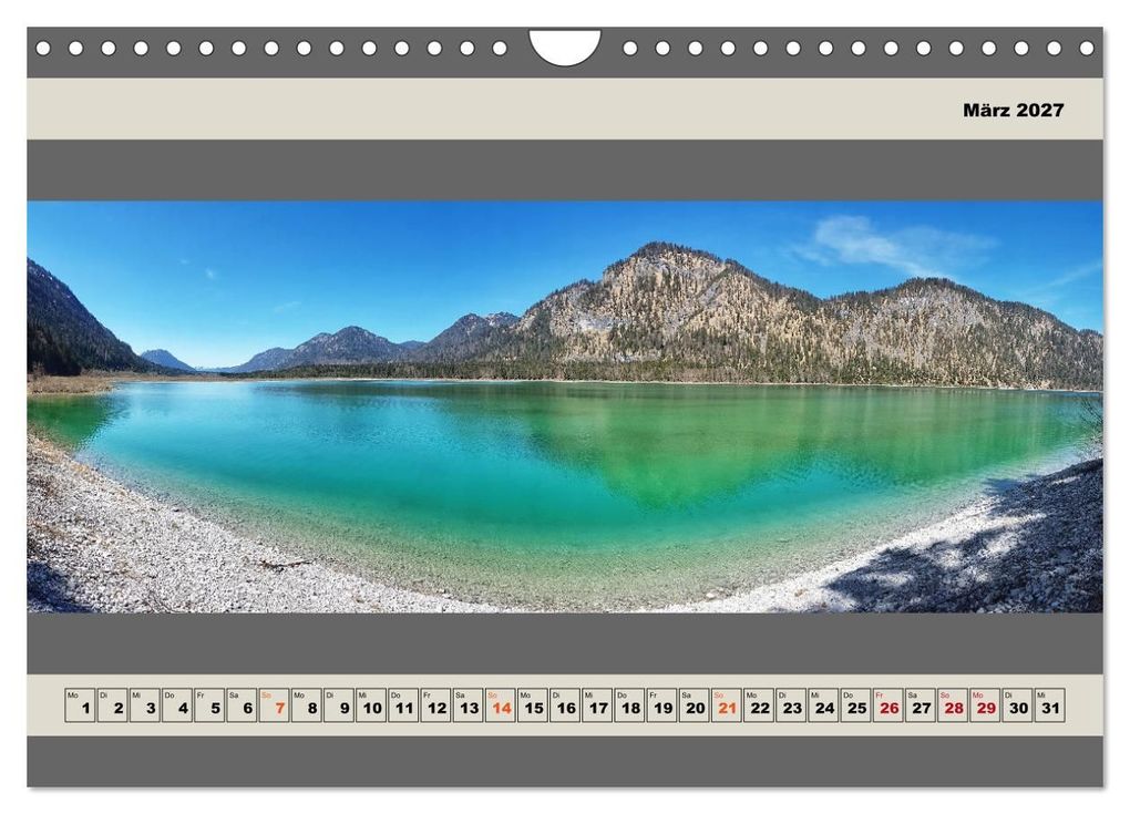 Weitere Ansicht: Walchensee Panorama (Wandkalender 2027 DIN A4 quer), CALVENDO Monatskalender | Miriam Schwarzfischer, Calvendo
