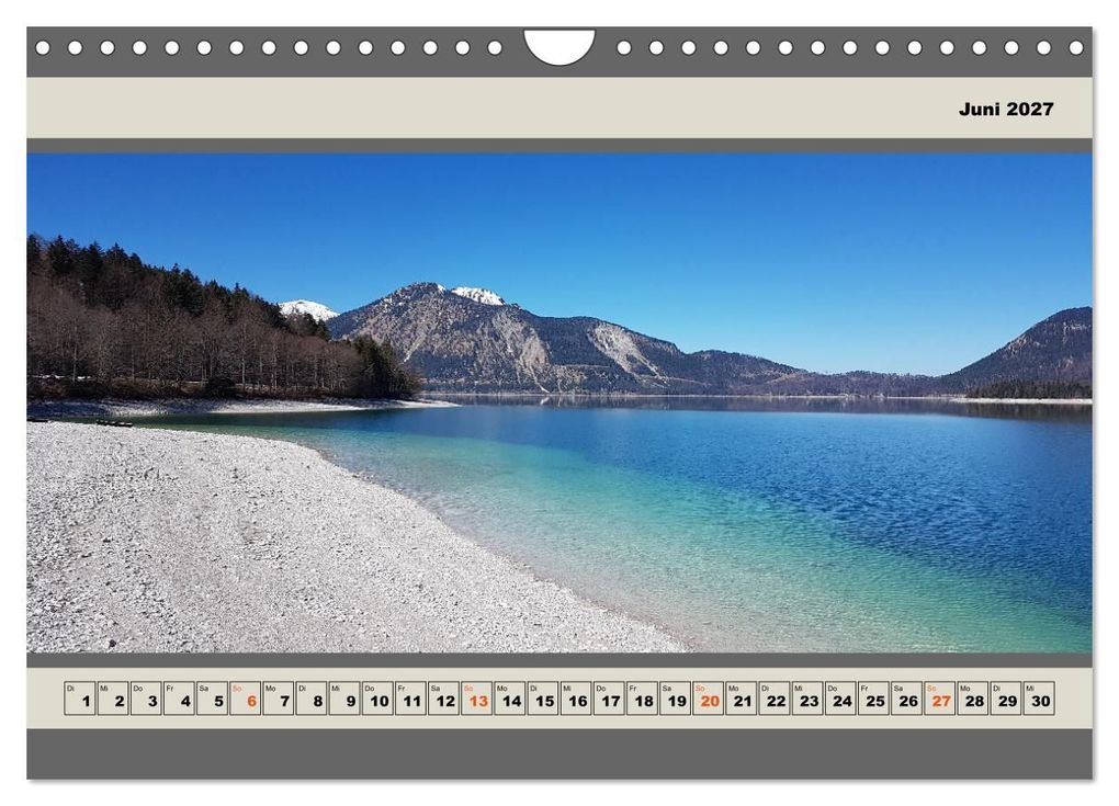 Weitere Ansicht: Walchensee Panorama (Wandkalender 2027 DIN A4 quer), CALVENDO Monatskalender | Miriam Schwarzfischer, Calvendo