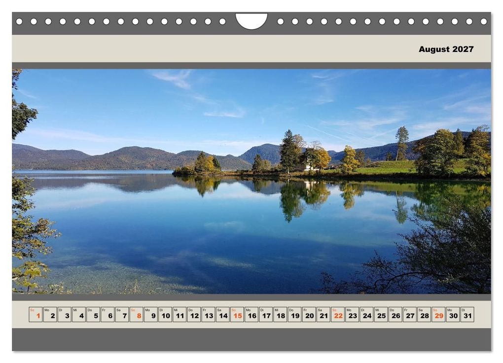 Weitere Ansicht: Walchensee Panorama (Wandkalender 2027 DIN A4 quer), CALVENDO Monatskalender | Miriam Schwarzfischer, Calvendo
