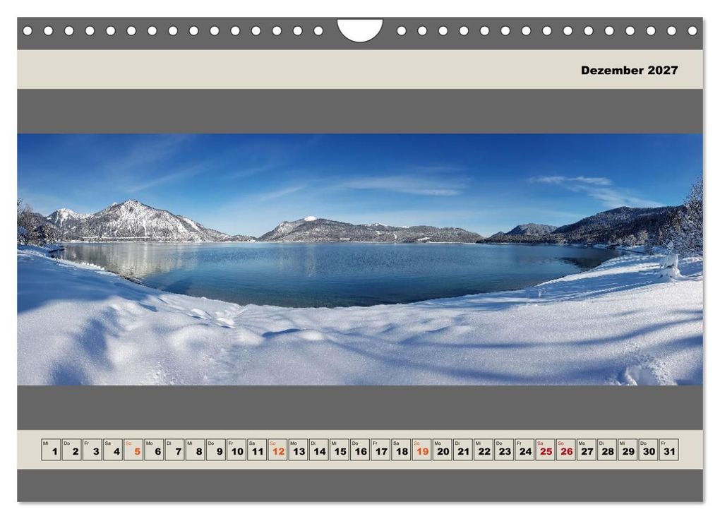 Weitere Ansicht: Walchensee Panorama (Wandkalender 2027 DIN A4 quer), CALVENDO Monatskalender | Miriam Schwarzfischer, Calvendo
