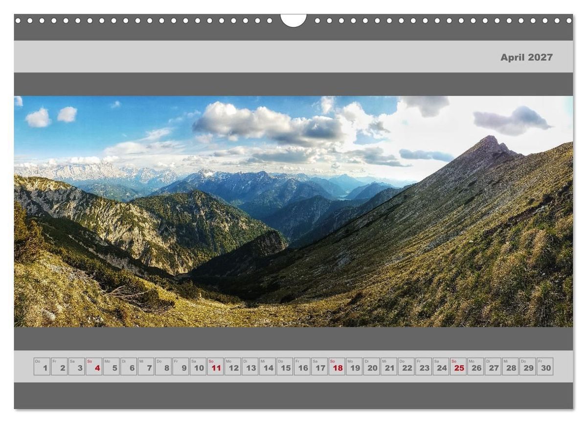 Weitere Ansicht: Panorama Alpen (Wandkalender 2027 DIN A3 quer), CALVENDO Monatskalender | Miriam Schwarzfischer, Calvendo