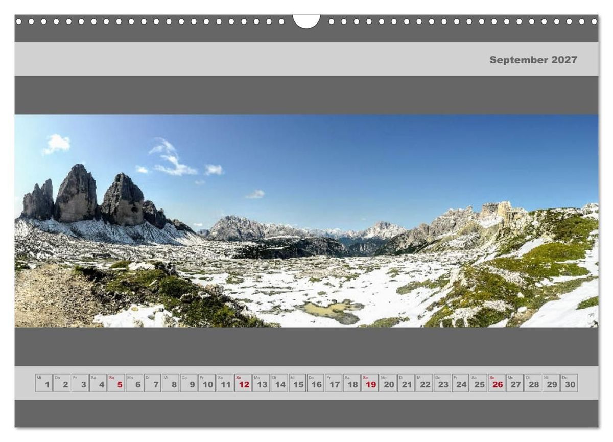 Weitere Ansicht: Panorama Alpen (Wandkalender 2027 DIN A3 quer), CALVENDO Monatskalender | Miriam Schwarzfischer, Calvendo