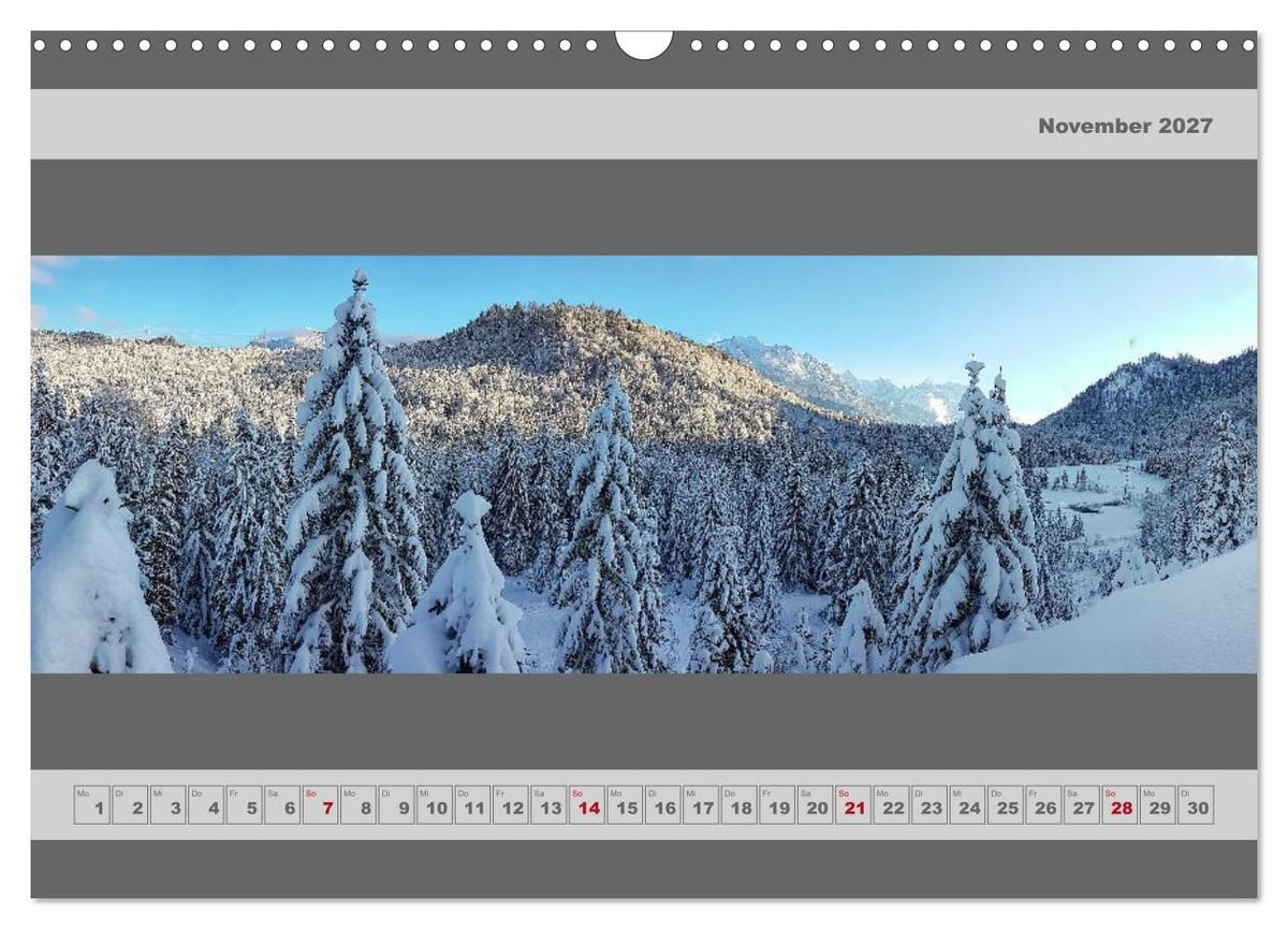 Weitere Ansicht: Panorama Alpen (Wandkalender 2027 DIN A3 quer), CALVENDO Monatskalender | Miriam Schwarzfischer, Calvendo