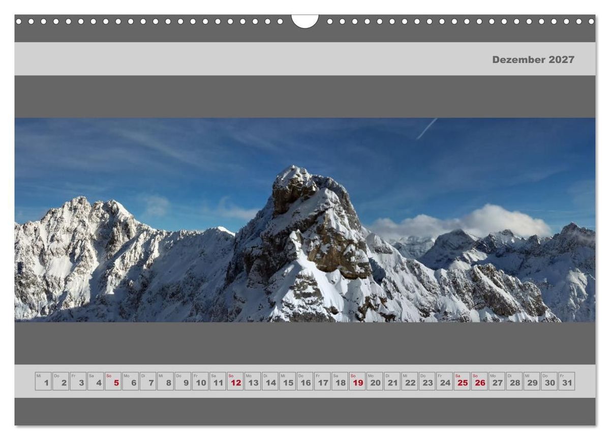 Weitere Ansicht: Panorama Alpen (Wandkalender 2027 DIN A3 quer), CALVENDO Monatskalender | Miriam Schwarzfischer, Calvendo