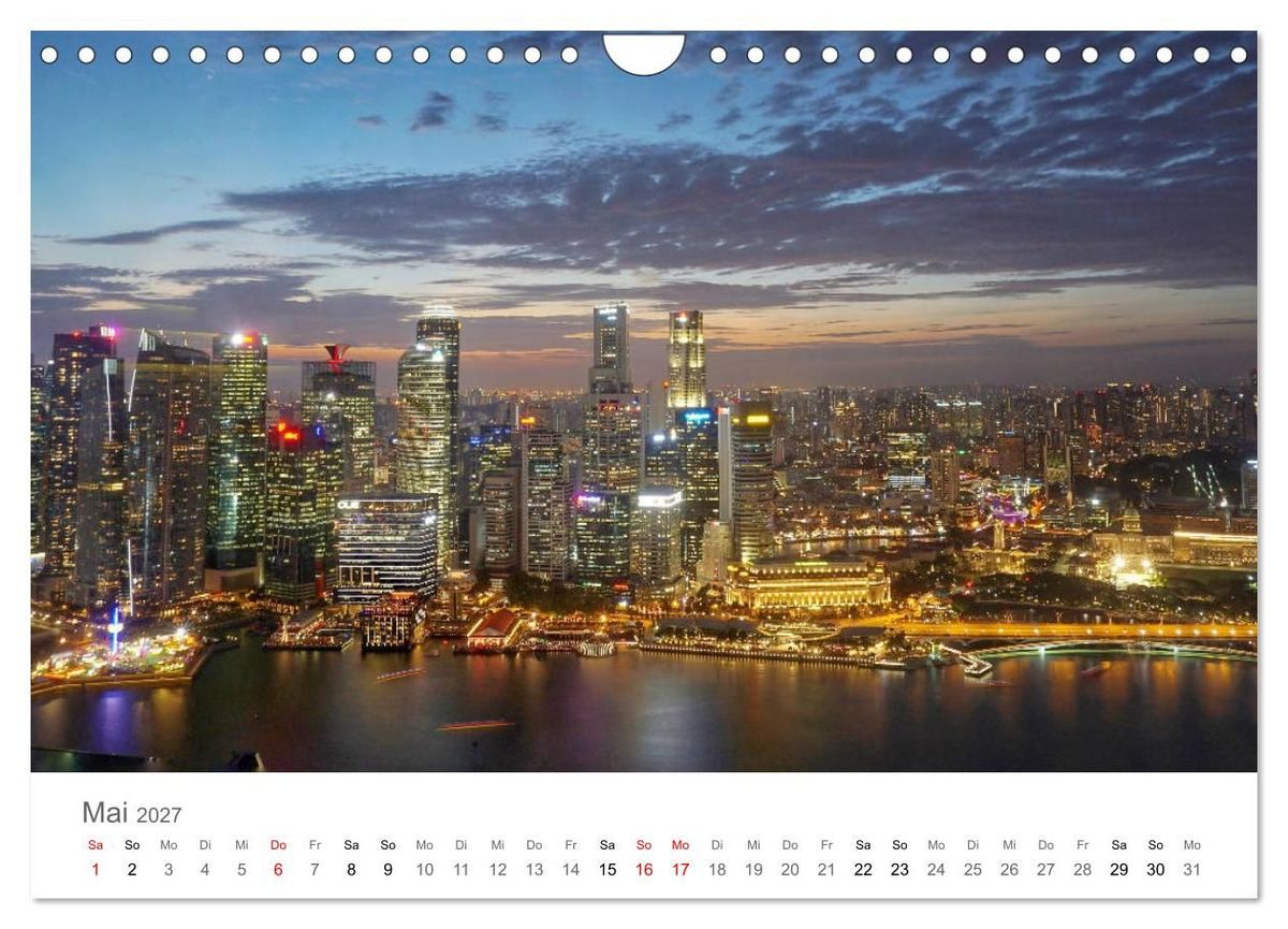 Weitere Ansicht: Singapur (Wandkalender 2027 DIN A4 quer), CALVENDO Monatskalender | Franziska Hoppe, Calvendo