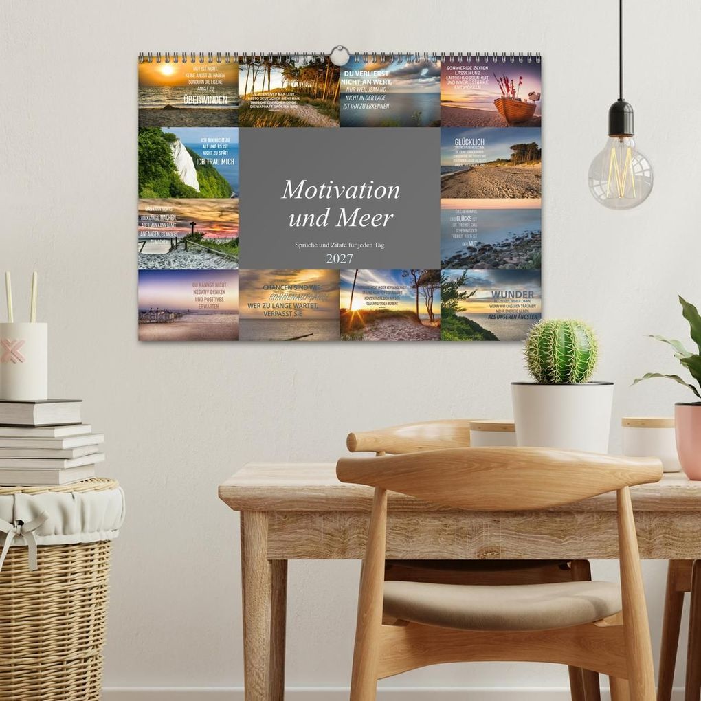 Weitere Ansicht: Motivation und Meer (Wandkalender 2027 DIN A3 quer), CALVENDO Monatskalender | Dirk Meutzner, Calvendo