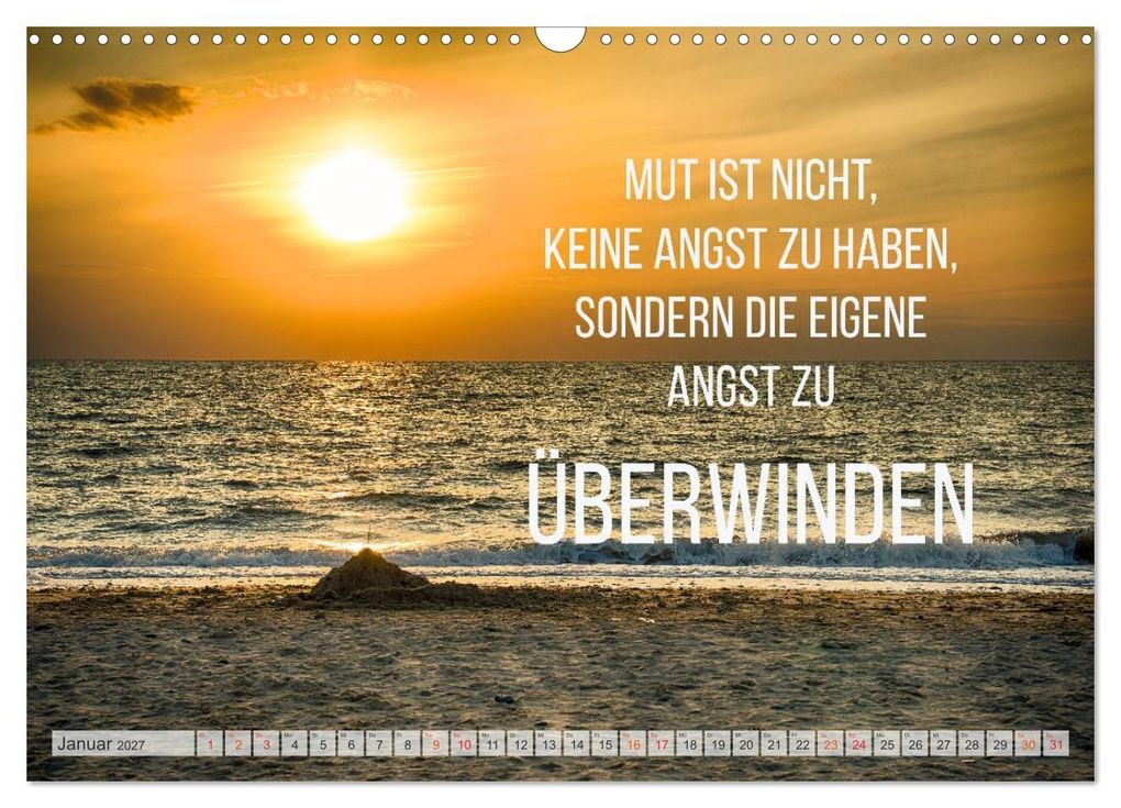 Weitere Ansicht: Motivation und Meer (Wandkalender 2027 DIN A3 quer), CALVENDO Monatskalender | Dirk Meutzner, Calvendo