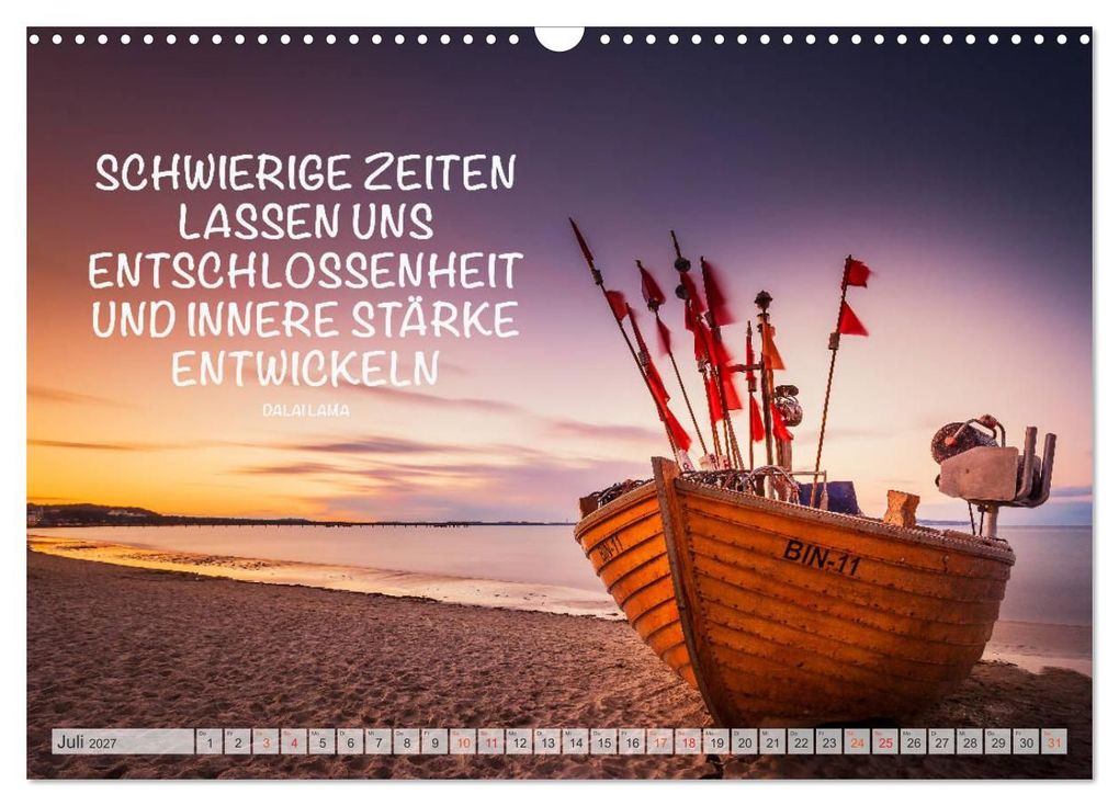 Weitere Ansicht: Motivation und Meer (Wandkalender 2027 DIN A3 quer), CALVENDO Monatskalender | Dirk Meutzner, Calvendo
