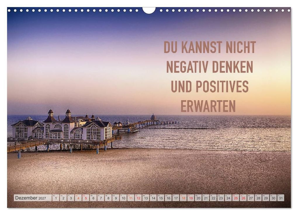 Weitere Ansicht: Motivation und Meer (Wandkalender 2027 DIN A3 quer), CALVENDO Monatskalender | Dirk Meutzner, Calvendo