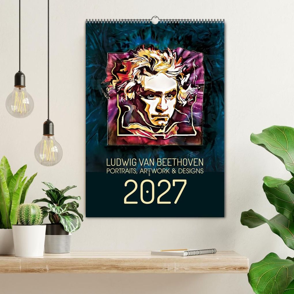 Weitere Ansicht: Ludwig van Beethoven - Portraits, Artworks und Designs (Wandkalender 2027 DIN A2 hoch), CALVENDO Monatskalender | Detlef Hipp & Partner, Calvendo