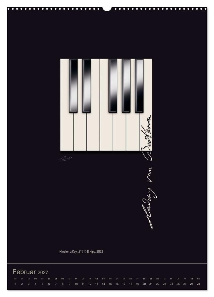 Weitere Ansicht: Ludwig van Beethoven - Portraits, Artworks und Designs (Wandkalender 2027 DIN A2 hoch), CALVENDO Monatskalender | Detlef Hipp & Partner, Calvendo