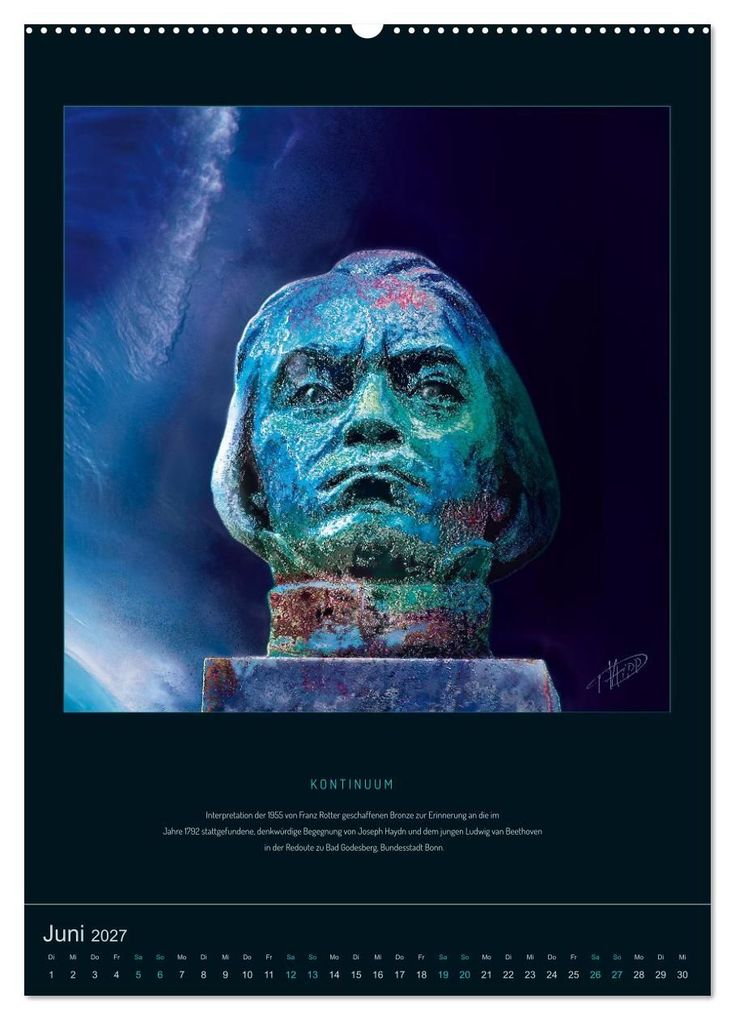 Weitere Ansicht: Ludwig van Beethoven - Portraits, Artworks und Designs (Wandkalender 2027 DIN A2 hoch), CALVENDO Monatskalender | Detlef Hipp & Partner, Calvendo