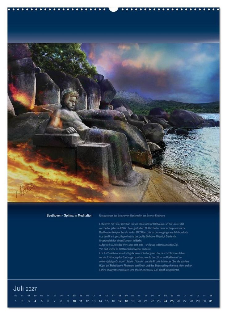 Weitere Ansicht: Ludwig van Beethoven - Portraits, Artworks und Designs (Wandkalender 2027 DIN A2 hoch), CALVENDO Monatskalender | Detlef Hipp & Partner, Calvendo