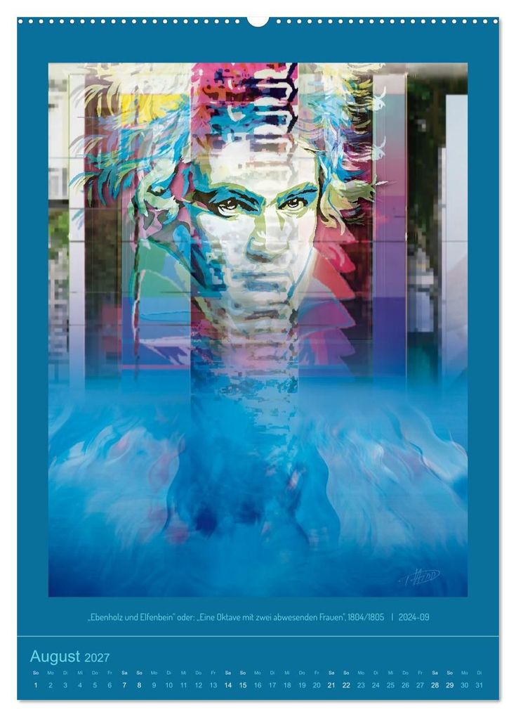 Weitere Ansicht: Ludwig van Beethoven - Portraits, Artworks und Designs (Wandkalender 2027 DIN A2 hoch), CALVENDO Monatskalender | Detlef Hipp & Partner, Calvendo
