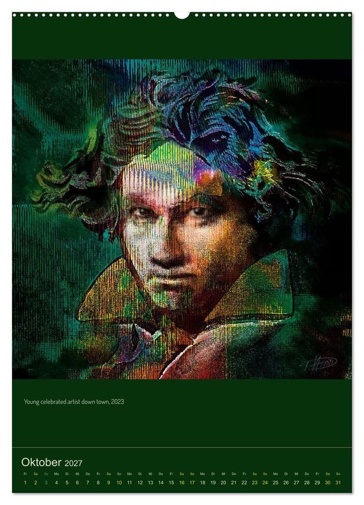 Weitere Ansicht: Ludwig van Beethoven - Portraits, Artworks und Designs (Wandkalender 2027 DIN A2 hoch), CALVENDO Monatskalender | Detlef Hipp & Partner, Calvendo