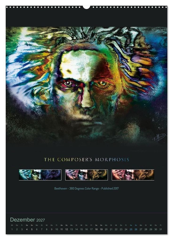 Weitere Ansicht: Ludwig van Beethoven - Portraits, Artworks und Designs (Wandkalender 2027 DIN A2 hoch), CALVENDO Monatskalender | Detlef Hipp & Partner, Calvendo