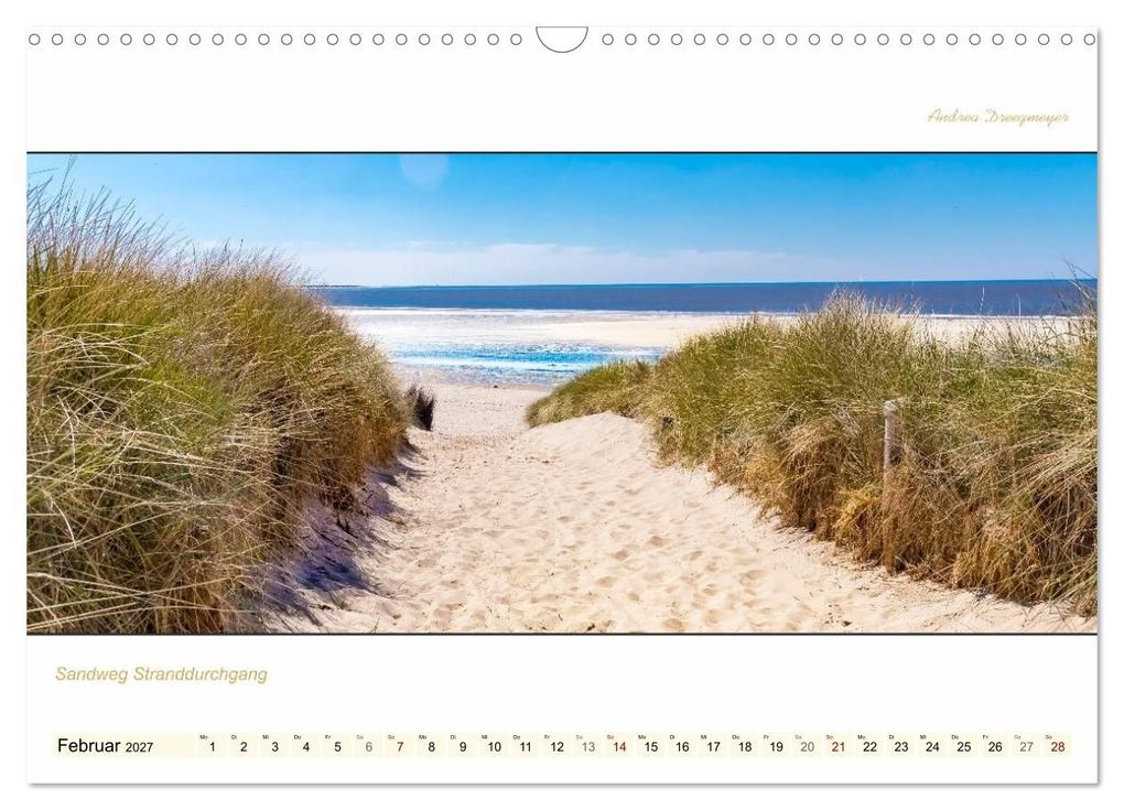 Weitere Ansicht: LANGEOOG PANORAMA (Wandkalender 2027 DIN A3 quer), CALVENDO Monatskalender | Andrea Dreegmeyer, Calvendo