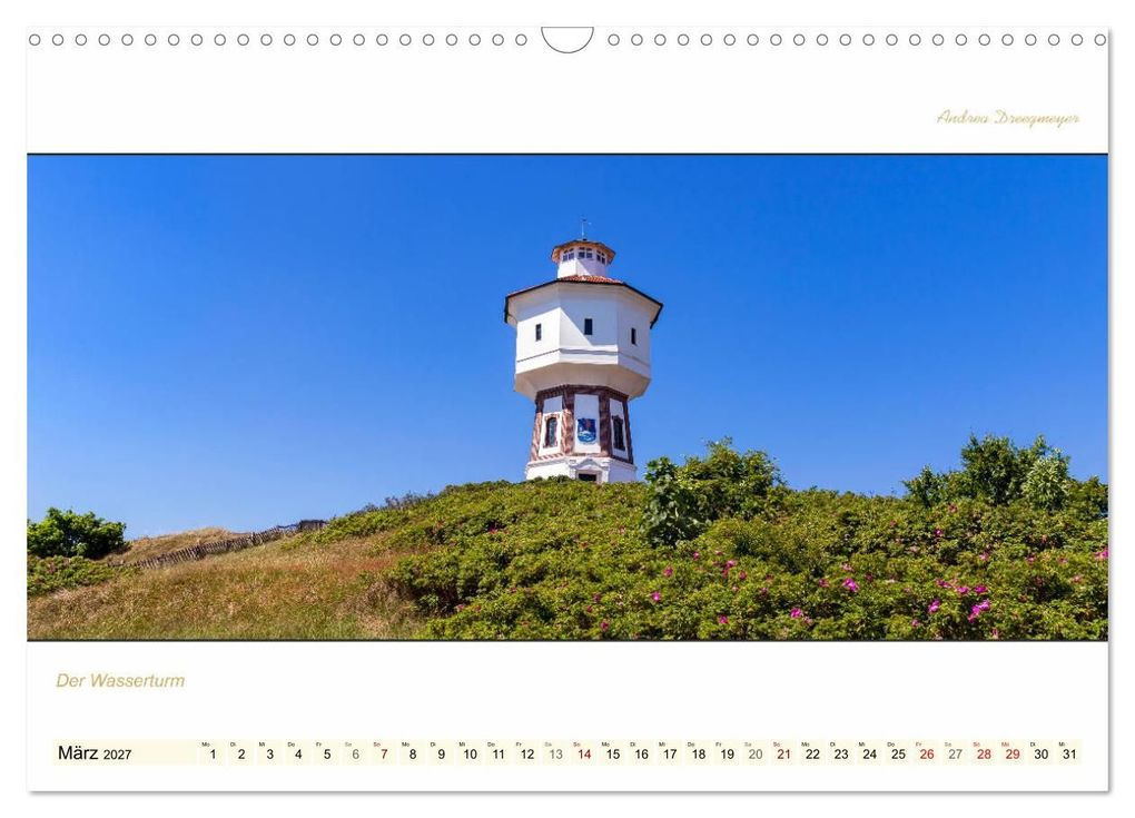 Weitere Ansicht: LANGEOOG PANORAMA (Wandkalender 2027 DIN A3 quer), CALVENDO Monatskalender | Andrea Dreegmeyer, Calvendo