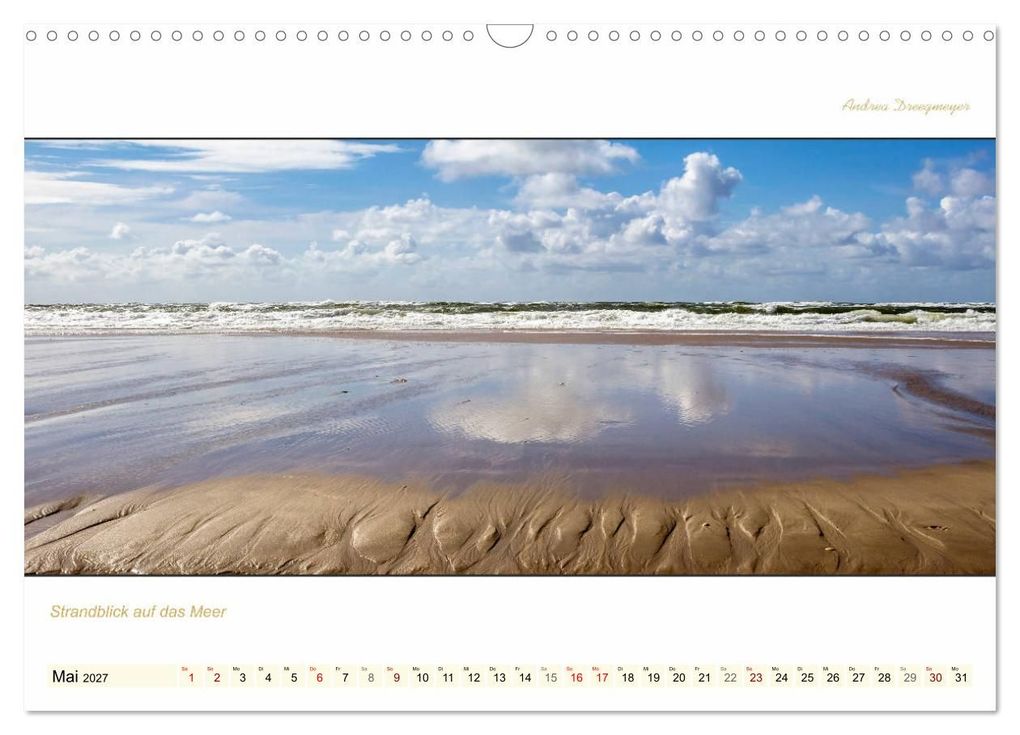 Weitere Ansicht: LANGEOOG PANORAMA (Wandkalender 2027 DIN A3 quer), CALVENDO Monatskalender | Andrea Dreegmeyer, Calvendo