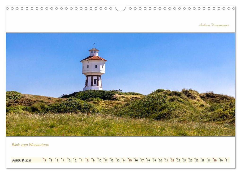 Weitere Ansicht: LANGEOOG PANORAMA (Wandkalender 2027 DIN A3 quer), CALVENDO Monatskalender | Andrea Dreegmeyer, Calvendo