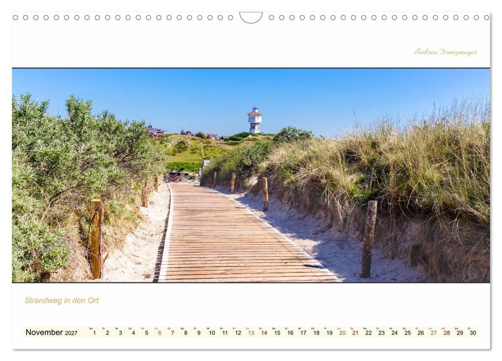 Weitere Ansicht: LANGEOOG PANORAMA (Wandkalender 2027 DIN A3 quer), CALVENDO Monatskalender | Andrea Dreegmeyer, Calvendo