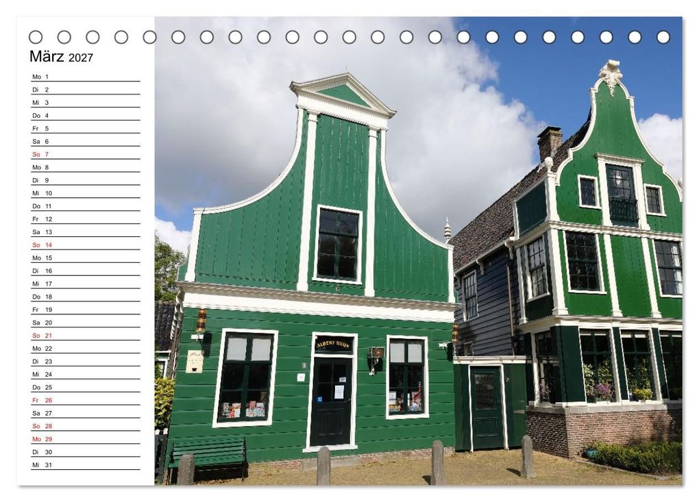 Weitere Ansicht: Holländische Architektur Geburtstagskalender (Tischkalender 2027 DIN A5 quer), CALVENDO Monatskalender | Frank Gayde, Calvendo