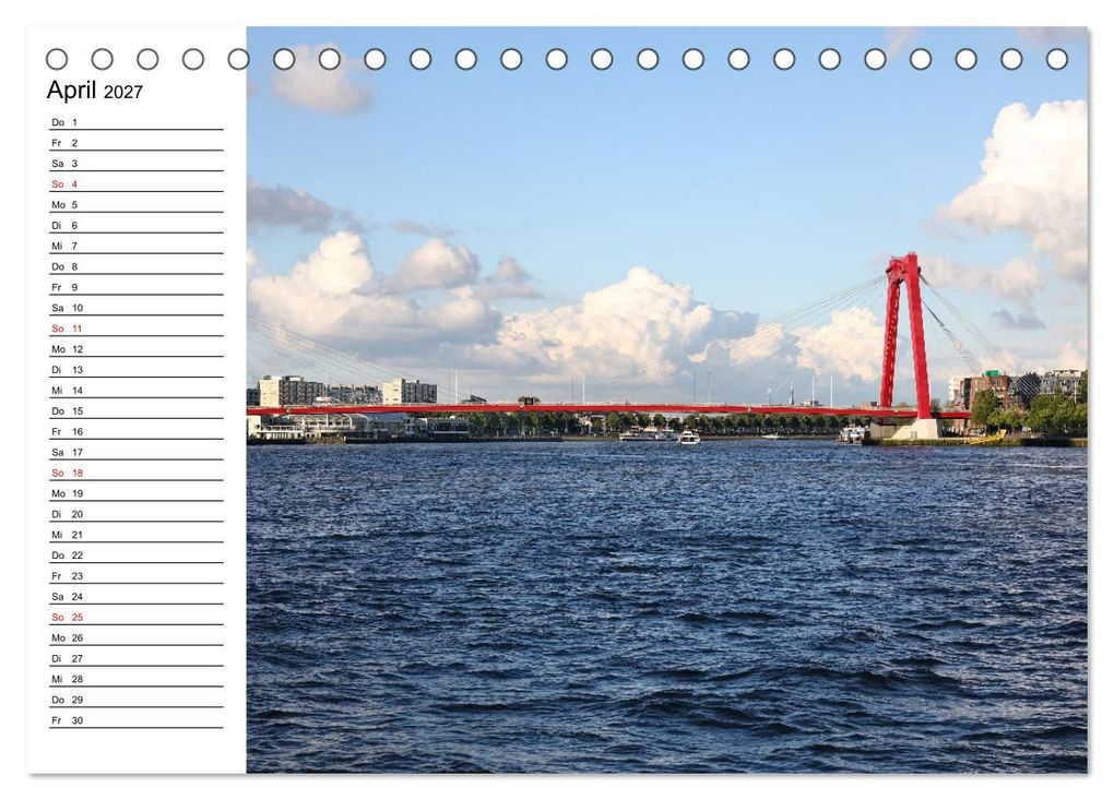 Weitere Ansicht: Holländische Architektur Geburtstagskalender (Tischkalender 2027 DIN A5 quer), CALVENDO Monatskalender | Frank Gayde, Calvendo
