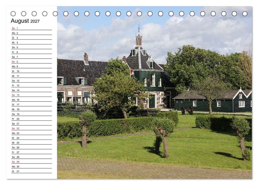 Weitere Ansicht: Holländische Architektur Geburtstagskalender (Tischkalender 2027 DIN A5 quer), CALVENDO Monatskalender | Frank Gayde, Calvendo