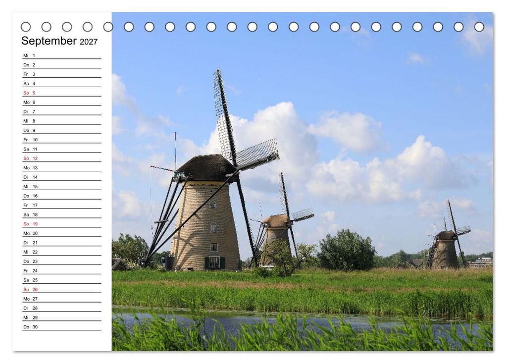 Weitere Ansicht: Holländische Architektur Geburtstagskalender (Tischkalender 2027 DIN A5 quer), CALVENDO Monatskalender | Frank Gayde, Calvendo