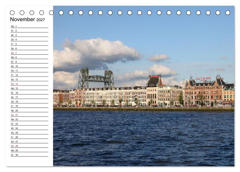 Weitere Ansicht: Holländische Architektur Geburtstagskalender (Tischkalender 2027 DIN A5 quer), CALVENDO Monatskalender | Frank Gayde, Calvendo