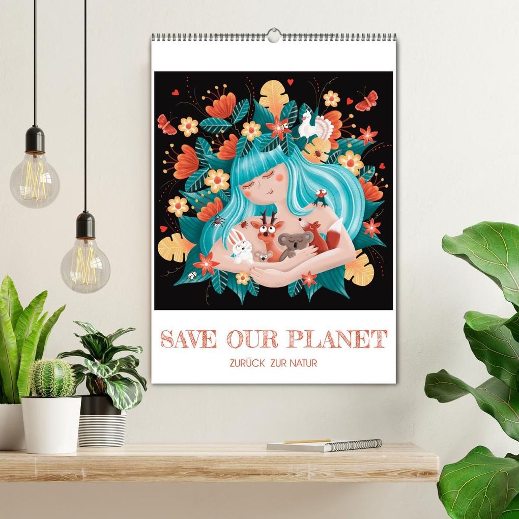 Weitere Ansicht: SAVE OUR PLANET - Zurück zur Natur (Wandkalender 2027 DIN A2 hoch), CALVENDO Monatskalender | Danja Krampikowski, Calvendo