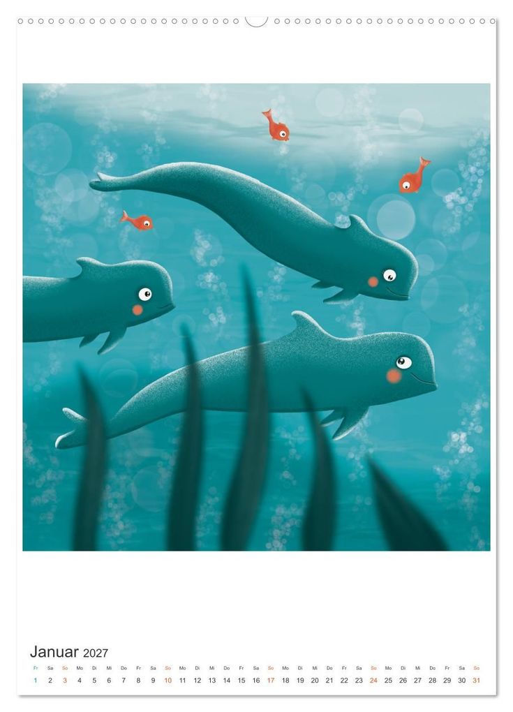 Weitere Ansicht: SAVE OUR OCEANS - Ursprung allen Lebens (Wandkalender 2027 DIN A2 hoch), CALVENDO Monatskalender | Danja Krampikowski, Calvendo