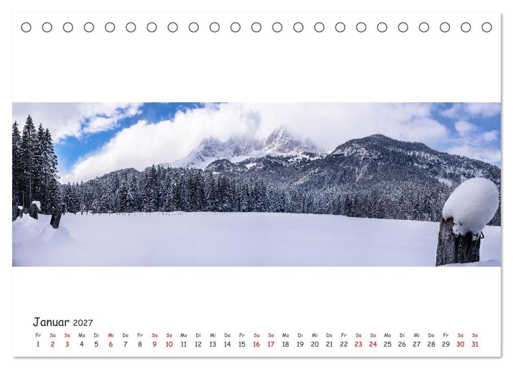 Weitere Ansicht: Wilder Kaiser Panorama 2027 (Tischkalender 2027 DIN A5 quer), CALVENDO Monatskalender | Marco Martycz, Calvendo