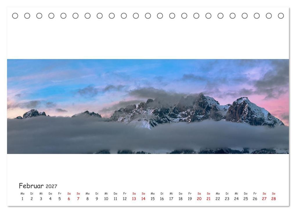 Weitere Ansicht: Wilder Kaiser Panorama 2027 (Tischkalender 2027 DIN A5 quer), CALVENDO Monatskalender | Marco Martycz, Calvendo