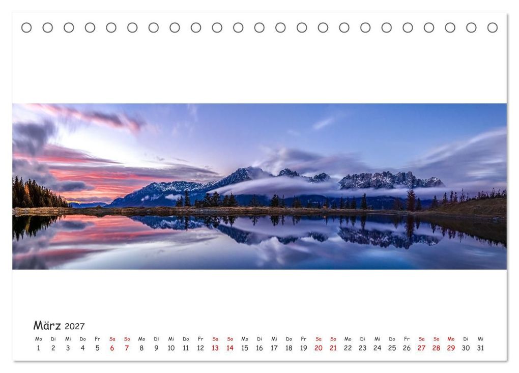 Weitere Ansicht: Wilder Kaiser Panorama 2027 (Tischkalender 2027 DIN A5 quer), CALVENDO Monatskalender | Marco Martycz, Calvendo