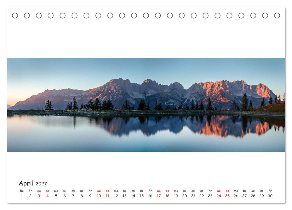 Weitere Ansicht: Wilder Kaiser Panorama 2027 (Tischkalender 2027 DIN A5 quer), CALVENDO Monatskalender | Marco Martycz, Calvendo